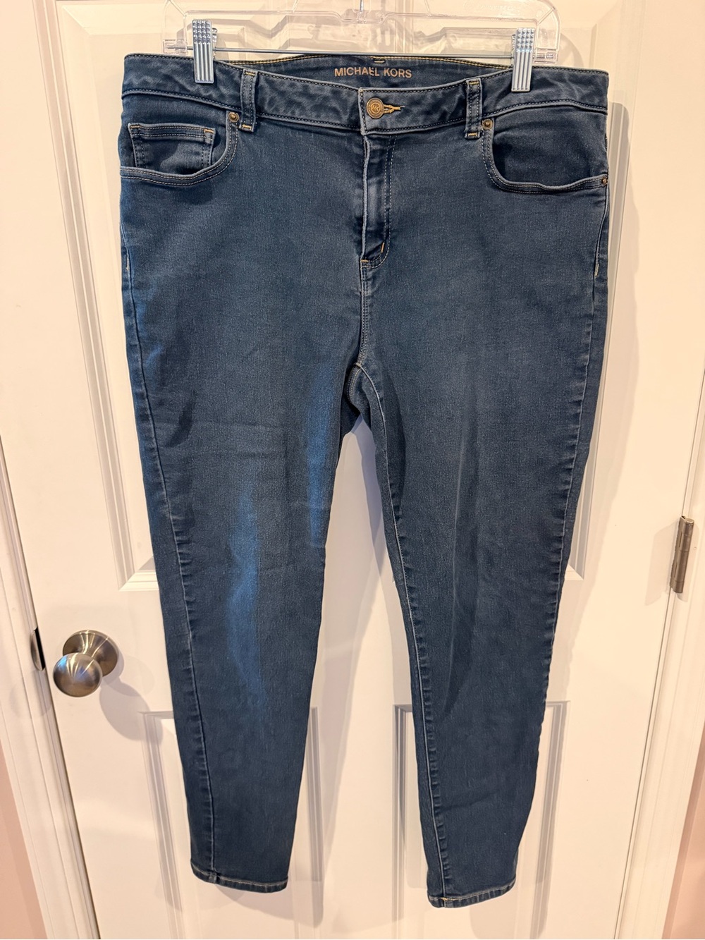 Michael Kors Izzy Skinny Dark Blue Jeans Size 12